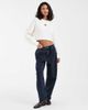 Tommy Jeans Tommy Jeans badge logo cropped sweater in white - 2