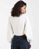 Tommy Jeans Tommy Jeans badge logo cropped sweater in white - 4