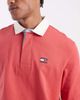 Tommy Jeans Tommy Jeans badge logo relaxed fit rugby shirt in red - 3