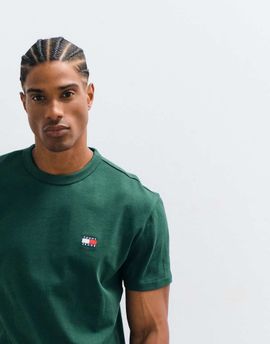Tommy Jeans Tommy Jeans badge logo T-shirt in dark green