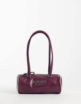 Tommy Jeans Tommy Jeans bold script logo shoulder bag in burgundy-Brown