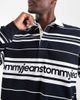 Tommy Jeans Tommy Jeans branded relaxed fit rugby shirt in navy stripes - 1