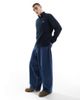 Tommy Jeans Tommy Jeans cable knit 1/4 zip sweater in navy - 2