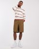 Tommy Jeans Tommy Jeans cable knit polo sweater in cream/red stripes-White - 3
