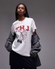 Tommy Jeans Tommy Jeans cat graphic oversized t-shirt in white - 1