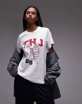 Tommy Jeans Tommy Jeans cat graphic oversized t-shirt in white