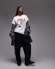 Tommy Jeans Tommy Jeans cat graphic oversized t-shirt in white - 2