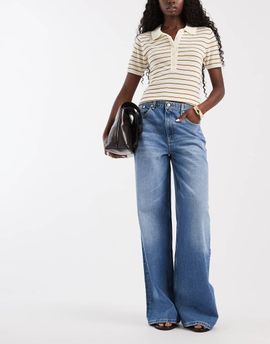 Tommy Jeans Tommy Jeans Charlie mid rise loose fit jeans in mid wash-Blue