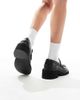 Tommy Jeans Tommy Jeans chunky heeled loafers in black - 3