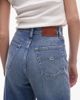 Tommy Jeans Tommy Jeans Claire high rise wide leg jeans with flag detail in mid wash-Blue - 4