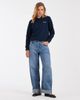 Tommy Jeans Tommy Jeans cotton classic logo crewneck sweatshirt in navy - 3