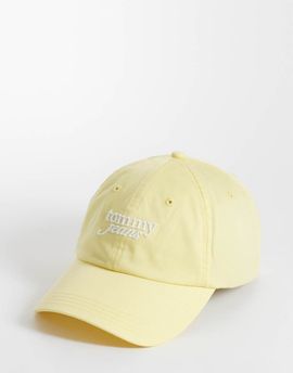 Tommy Jeans Tommy Jeans cursive logo cap in yellow