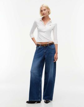 Tommy Jeans Tommy Jeans Daisy low rise loose fit jeans in dark wash-Navy