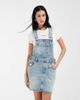 Tommy Jeans Tommy Jeans denim overalls dress in light wash blue - 2