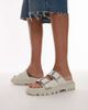 Tommy Jeans Tommy Jeans double strap buckle sandals in white - 1
