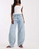 Tommy Jeans Tommy Jeans ella barrel leg jeans in light wash blue - 1