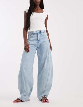 Tommy Jeans Tommy Jeans ella barrel leg jeans in light wash blue