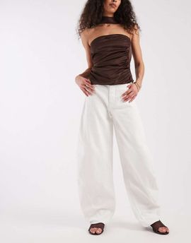 Tommy Jeans Tommy Jeans Ella mid rise barrel leg jeans in white