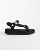 Tommy Jeans Tommy Jeans Eva chunky sandals with rope detail in black - 1