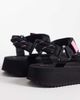 Tommy Jeans Tommy Jeans Eva chunky sandals with rope detail in black - 4