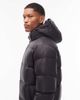 Tommy Jeans Tommy Jeans flag down long puffer jacket in black - 4