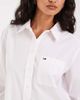 Tommy Jeans Tommy Jeans flag logo relaxed fit shirt in light pink stripe - 2