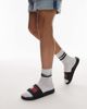 Tommy Jeans Tommy Jeans flag logo slides in black - 4