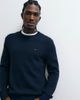 Tommy Jeans Tommy Jeans flag logo slim fit sweater in navy - 1