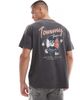 Tommy Jeans Tommy Jeans fun record backprint graphic T-shirt in washed black - 1