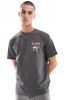 Tommy Jeans Tommy Jeans fun record backprint graphic T-shirt in washed black - 2
