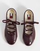 Tommy Jeans Tommy Jeans fusion leather ballet sneakers in burgundy-Red - 3
