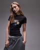 Tommy Jeans Tommy Jeans graphic baby t-shirt in black - 1
