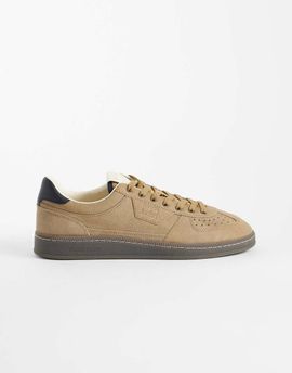 Tommy Jeans Tommy Jeans Greenwich real suede sneakers in beige-White