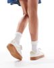 Tommy Jeans Tommy Jeans Greenwich sneakers with gum soles in white and gold - 2