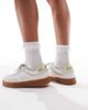 Tommy Jeans Tommy Jeans Greenwich sneakers with gum soles in white and gold - 4