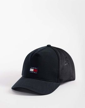 Tommy Jeans Tommy Jeans heritage logo trucker cap in black