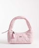 Tommy Jeans Tommy Jeans icon logo puffer shoulder bag in pink - 1
