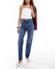 Tommy Jeans Tommy Jeans Izzie high rise slim straight leg jeans in dark wash-Blue - 1