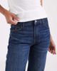 Tommy Jeans Tommy Jeans Kira mid rise straight fit jeans in dark wash-Navy - 4