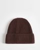 Tommy Jeans Tommy Jeans linear logo beanie in brown - 3