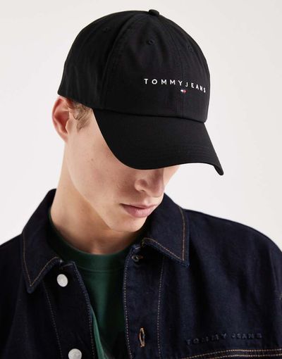 Tommy Jeans Tommy Jeans linear logo cap in black