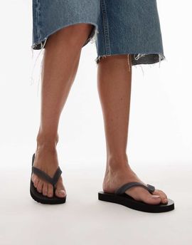 Tommy Jeans Tommy Jeans logo flip flops in black