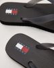 Tommy Jeans Tommy Jeans logo flip flops in black - 2