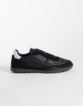 Tommy Jeans Tommy Jeans Lowlo leather sneakers in black