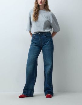 Tommy Jeans Tommy Jeans Mia mid rise relaxed straight fit jeans in dark wash-Navy
