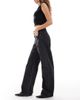 Tommy Jeans Tommy Jeans Mia mid rise relaxed straight leg jeans in black wash - 3