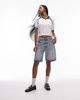 Tommy Jeans Tommy Jeans Mia relaxed bermuda denim shorts in bleached wash-Blue - 2