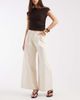 Tommy Jeans Tommy Jeans mid rise baggy pleated jeans in cream-White - 1