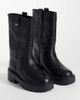 Tommy Jeans Tommy Jeans Miya premium leather mid boots in black - 2