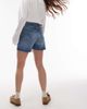 Tommy Jeans Tommy Jeans mom denim shorts in mid wash-Blue - 4